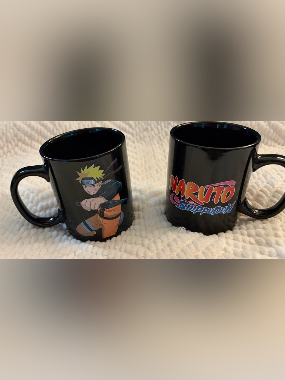 Pair brand new Funko Black Naruto Shippuden Mugs colorful anime